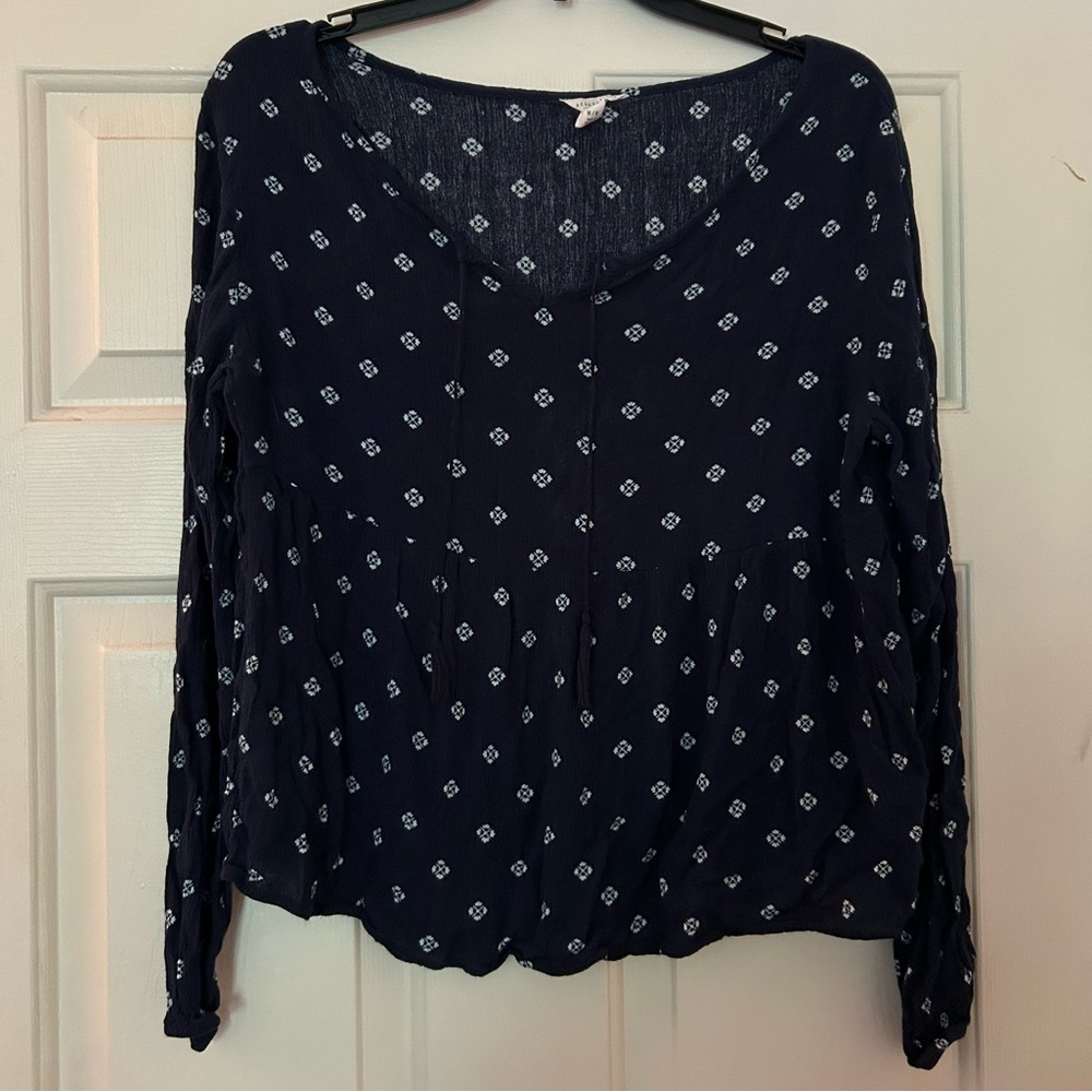 Aeropostale navy boho top